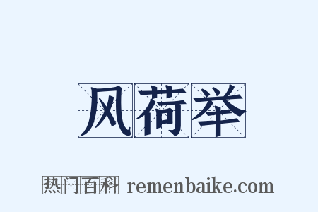 风荷举是什么意思的图片